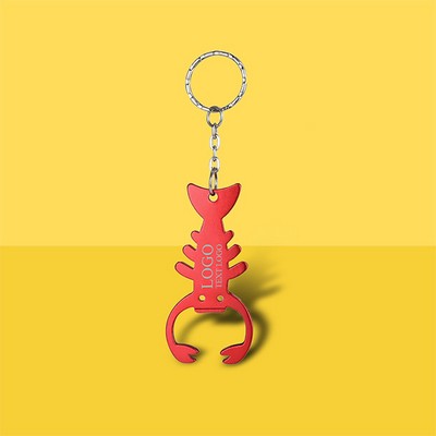 Lobster-Shaped Keychain Bottle Opener