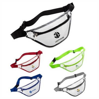 Clear Fanny Pack ( 11 " x 3.1 " x 5.5 " )