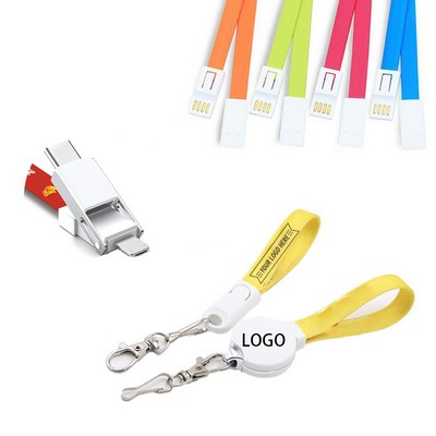 3 In1 Multi-Function Keychain USB Cable