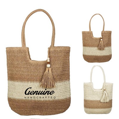 Beach Straw Tote Bag