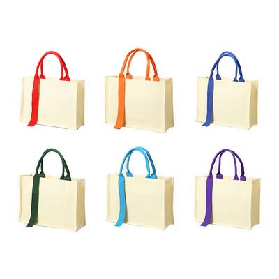 Thickened Ribbon Canvas Tote Bag