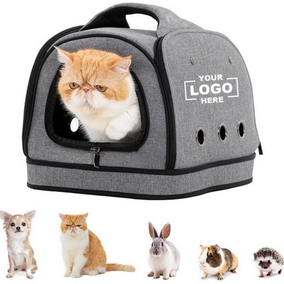 Portable Mesh Pet Travel Carrier for Cats and Dogs