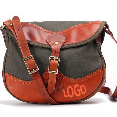 Vintage Waxed Canvas Casual Crossbody Bag