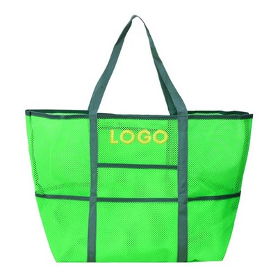 color Mesh Beach Bag Family