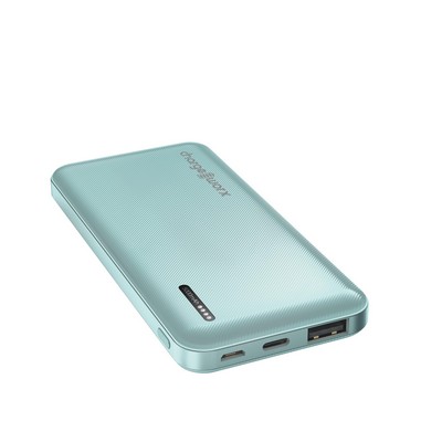 CHARGEWORX Chargeworx 5000Mah Dual Usb Slim Power Bank, Mint