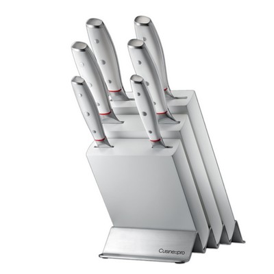 Cuisinepro Iconix Straub 7Pc Knife Block Set White