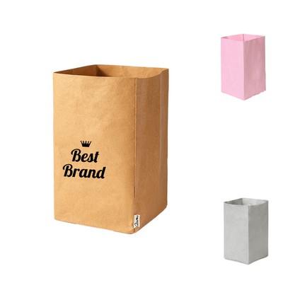 Washable Reusable Kraft Paper Grocery Bag