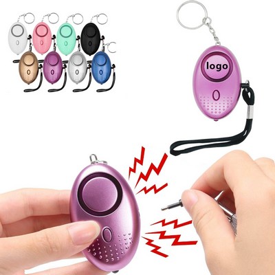 130DB Safety Alarm Keychain W/ LED Light