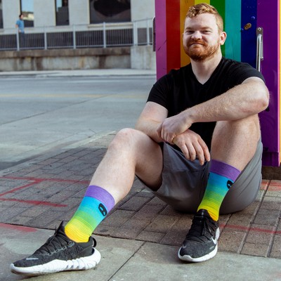 Mid Calf Pride Socks - Celebrate Love and Diversity in Style - American Made