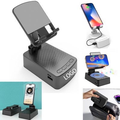 Wireless Bluetooth Speaker With Phone Stand And Power Bank