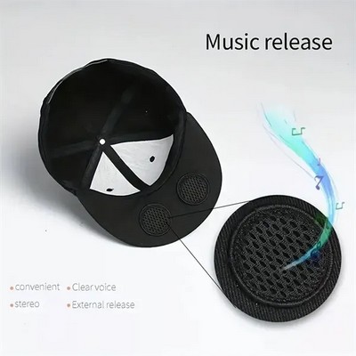 Bluetooth Baseball Cap with Built-in Speaker for Music