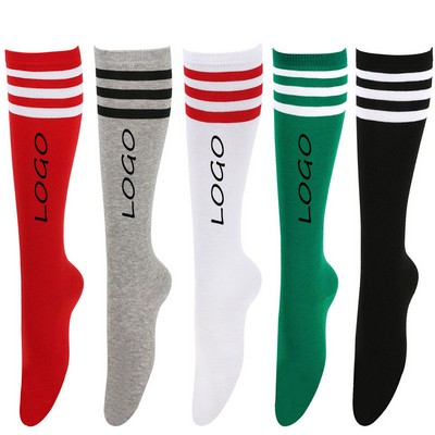 Women'S Striped Knee-High Socks