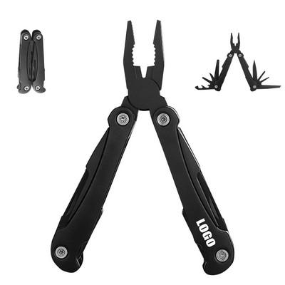 Compact Black Multi-Functional Pliers Tool Kit