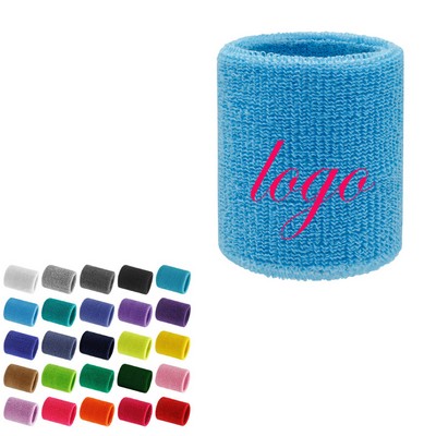 Colorful Sports Wristbands Cotton Sweatband Wristbands