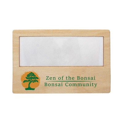 Wood Credit Card Magnifier