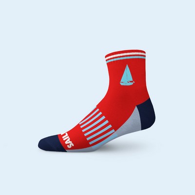 Athletic Combed Cotton Socks - Ankle Length - China