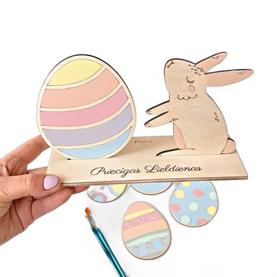 Easter DIY Handmade Wooden Rabbit Decoration