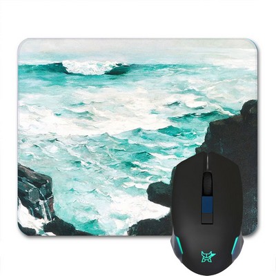 7" X 8 2/3" X 1/16" Soft Thin Mouse Pad (Ocean)