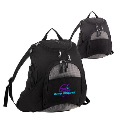 600D Polyester Adventure Backpack w/Padded Back & Shoulder Straps