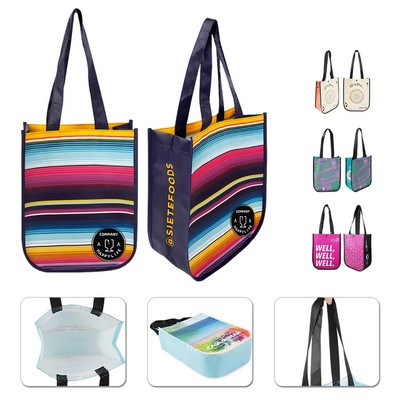 Small Laminated Waterproof Carryon Totes W/Round Corner